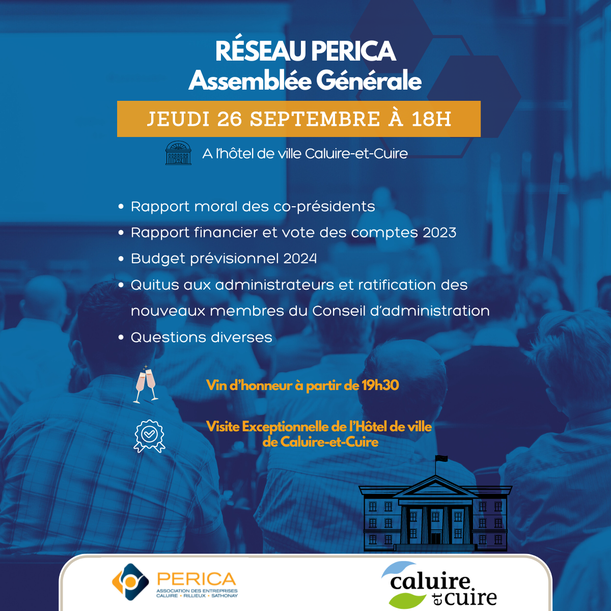 Assemblée Générale Annuelle 2024 – Hôtel de ville Caluire-et-Cuire