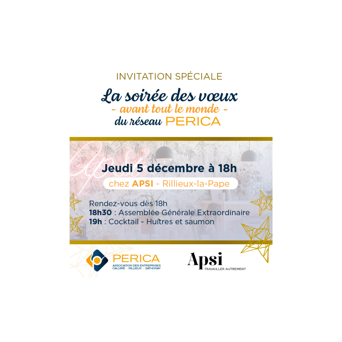 Soirée des vœux avant les vœux et son AGE