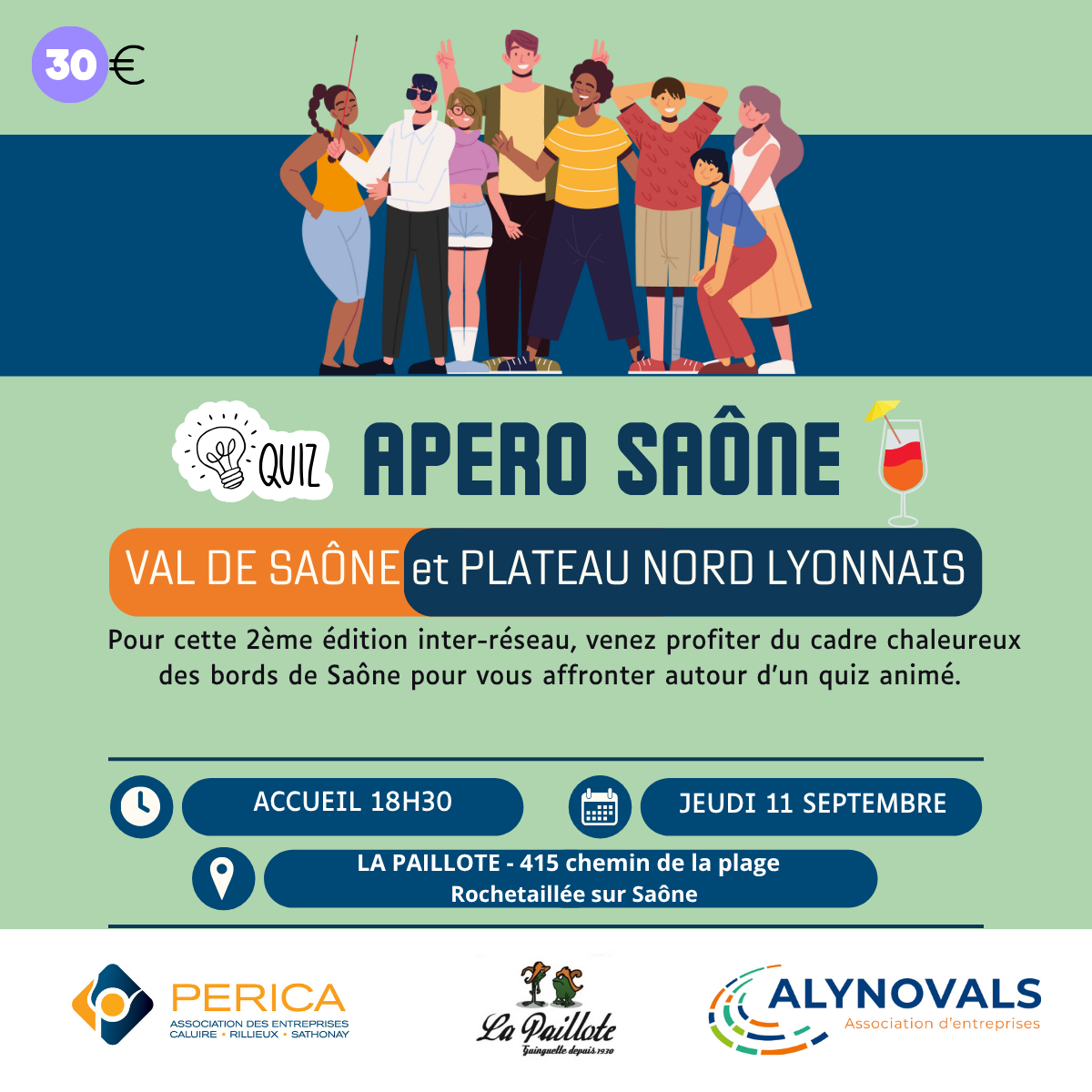 QUIZ – APÉRO SAÔNE – PERICA & ALYNOVALS – 11 Septembre