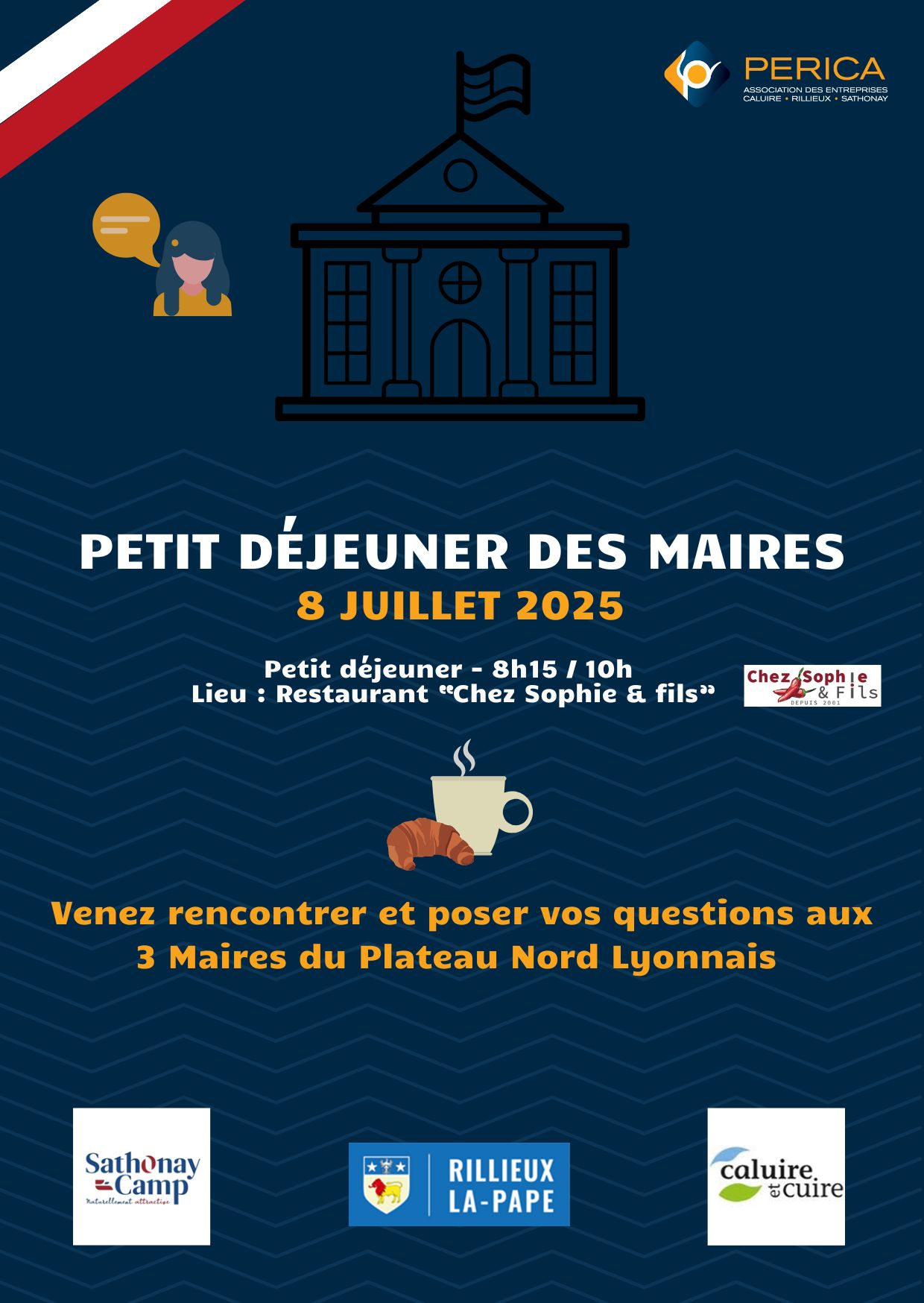 PETIT DÉJEUNER DES MAIRES  – Mardi 8 Juillet