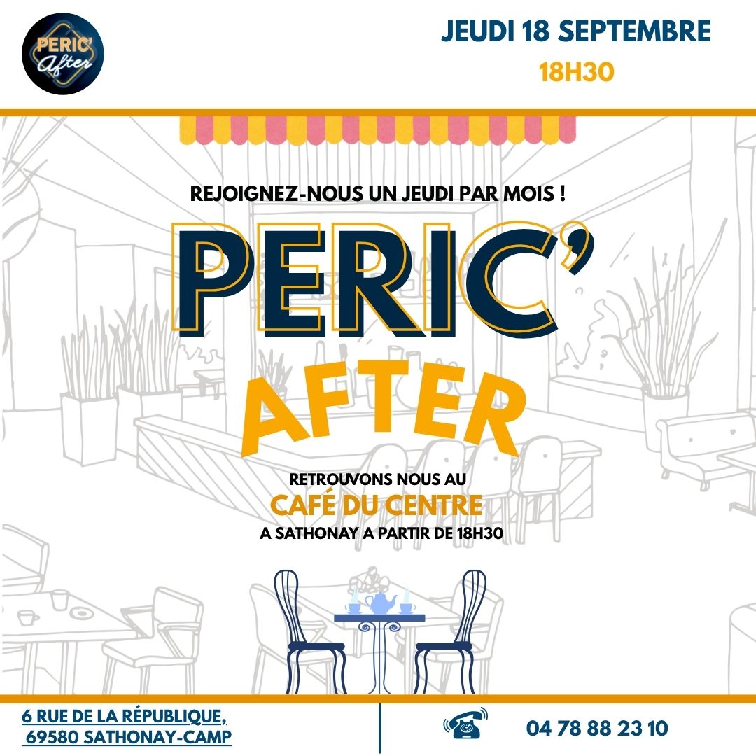 SAVE THE DATE – PERIC&rsquo;AFTER – SEPTEMBRE