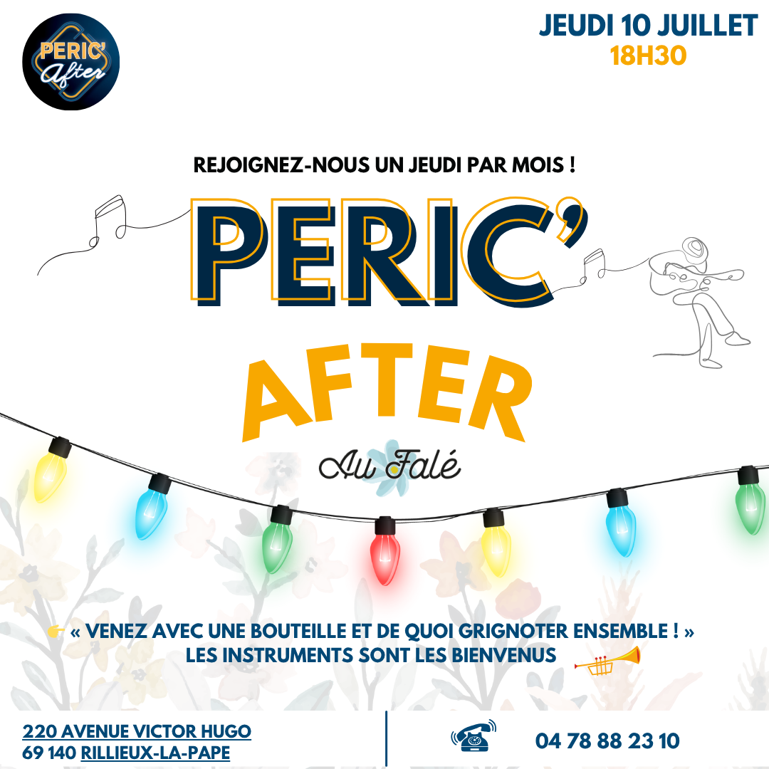 SAVE THE DATE – PERIC&rsquo;AFTER – JUILLET