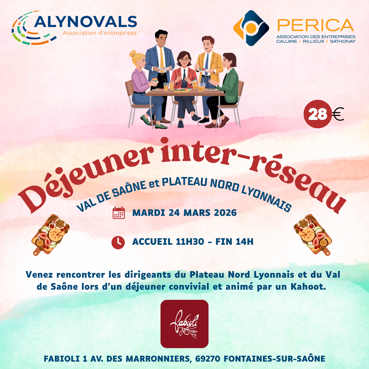 Buffet rencontre – Inter-réseau PERICA & ALYNOVALS – FABIOLI