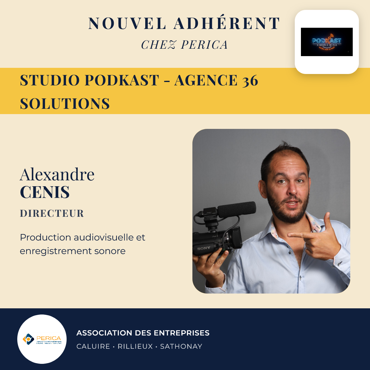 Studio podKast - Agence 36 solutions — Alexandre  CENIS
