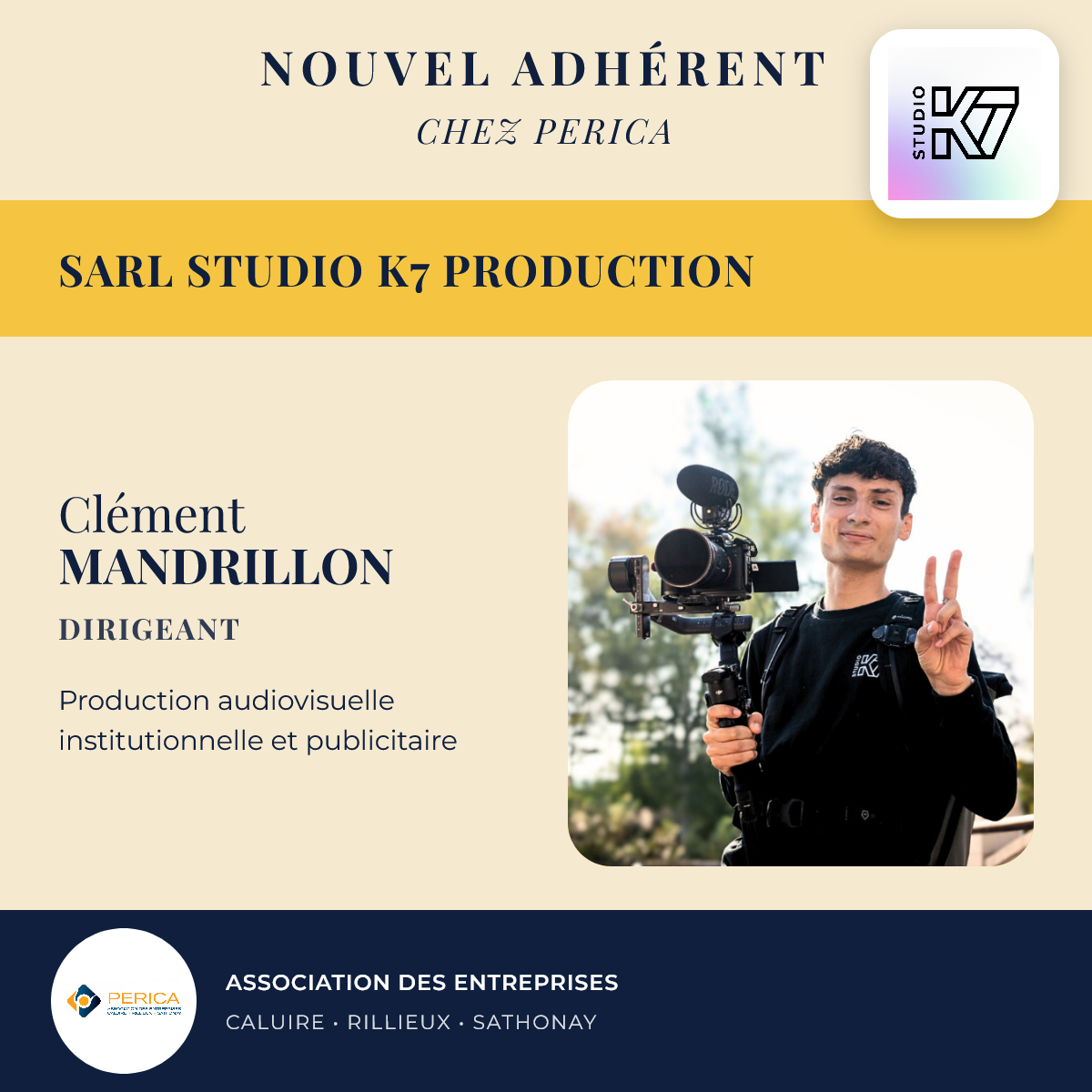 SARL Studio K7 Production — Clément MANDRILLON