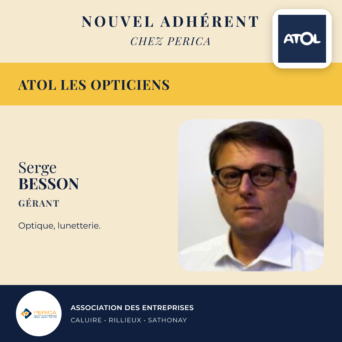 ATOL LES OPTICIENS — Serge BESSON