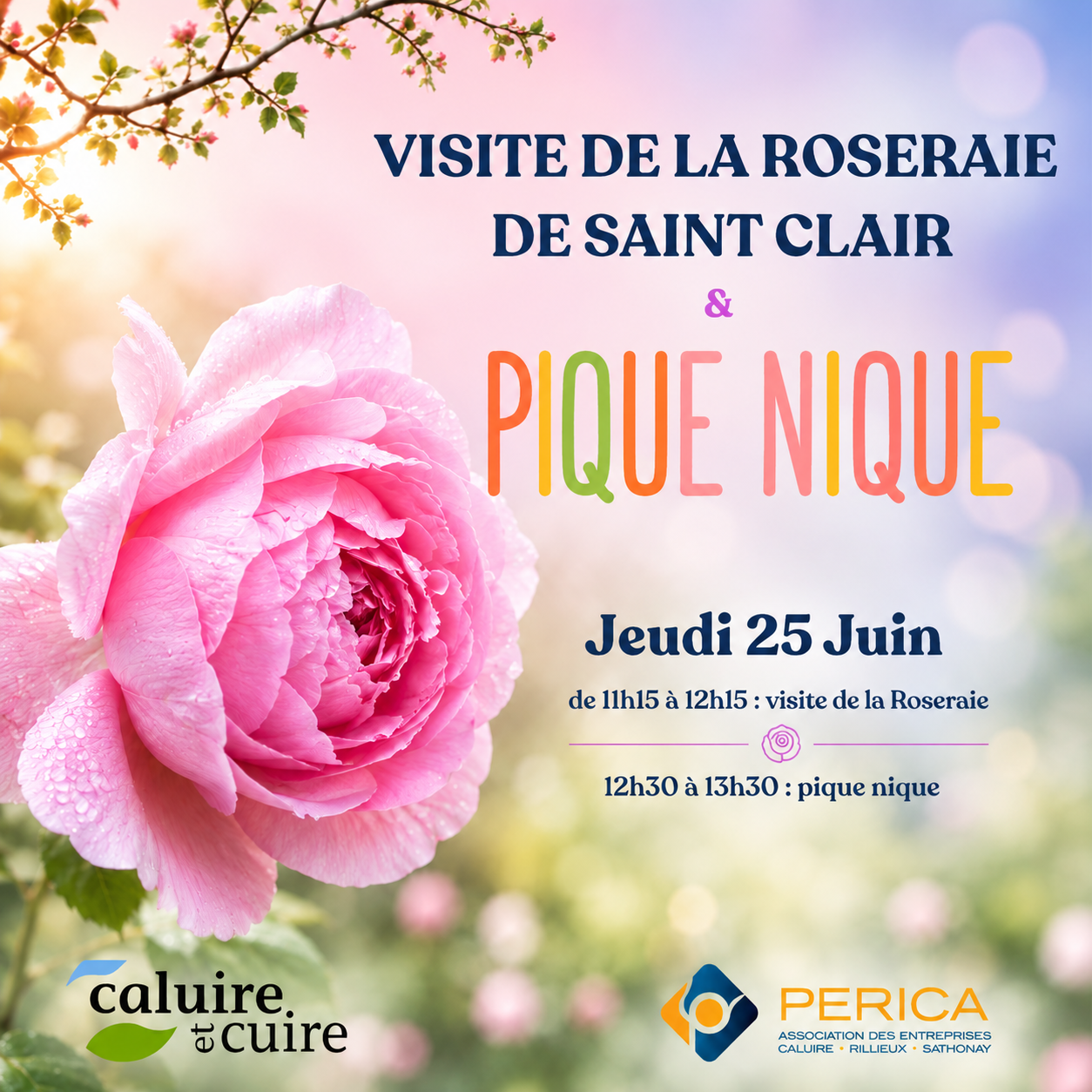 Visite de la Roseraie et Pique Nique