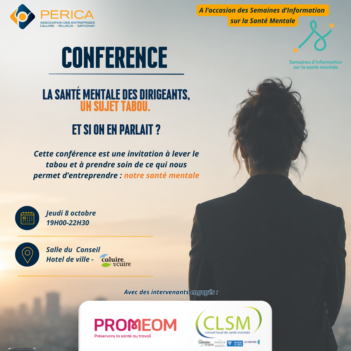 🧠 Conférence PERICA - La santé mentale des Dirigeants - Jeudi 8 octobre